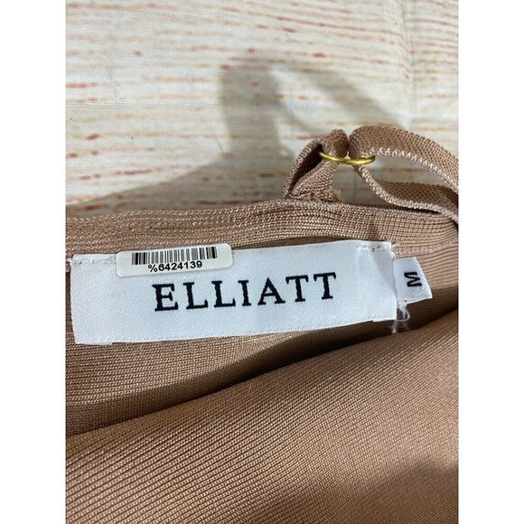 Revolve Elliatt X Pippa Dress Nude Body Con Ruched Dress - Medium - Picture 14 of 16